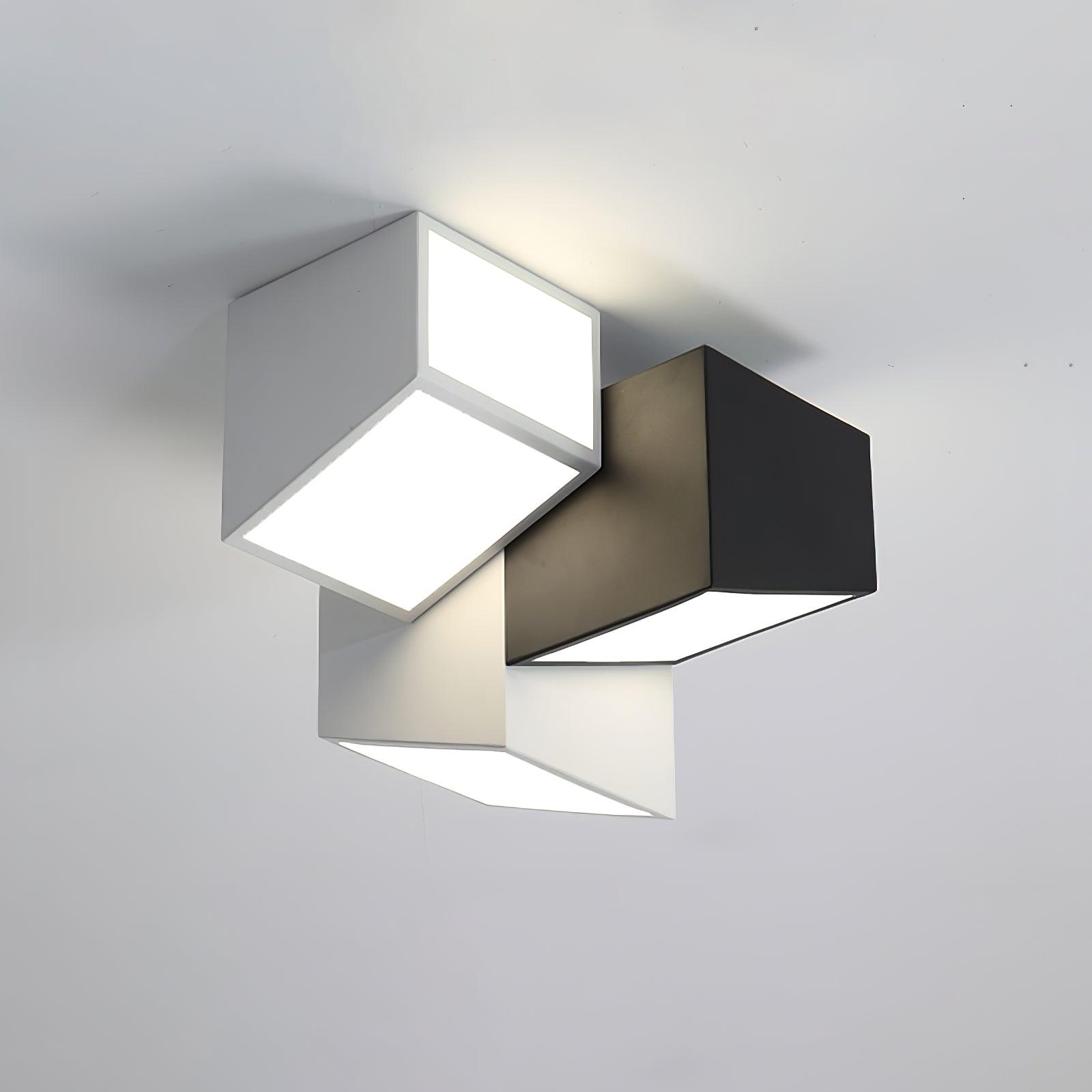 Modern Geometric Ceiling Light Fixture - Stylish Hexagon Design for Living Room, Bedroom & Dining Room - Energy Efficient LED Lighting for Home Decor