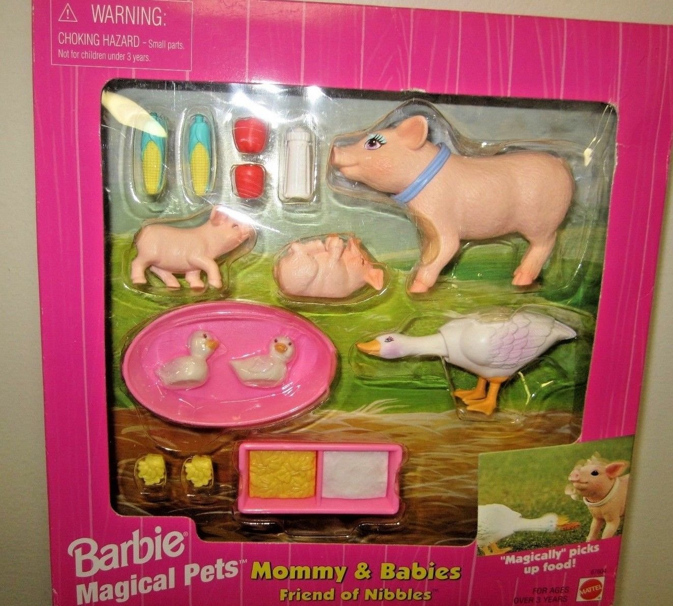 Barbie Magical Pets Mommy and Baby Doll Set - Interactive Nibbles Friends Toy for Kids | Perfect for Pretend Play, Gift Giving & Collectors (Ages 3+)