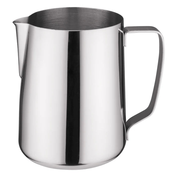 Winco 50 Oz Stainless Steel Frothing Pitcher WP 50 - Perfect for Baristas, Coffee Shops & Home Espresso Making