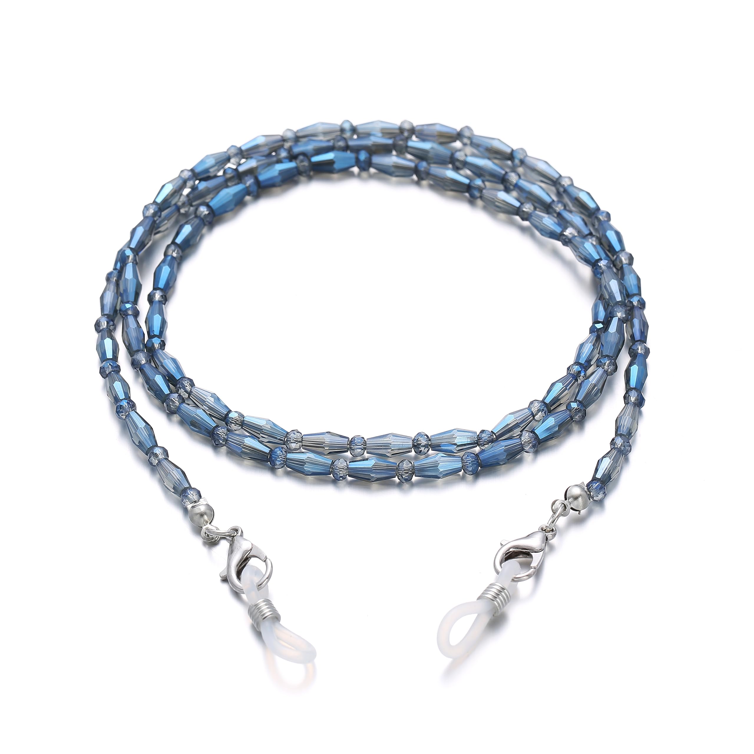 Crystal Beaded Eyeglass Chain for Women - Stylish Glasses Holder Necklace for Reading & Fashion | Perfect for Work, Travel, and Everyday Use