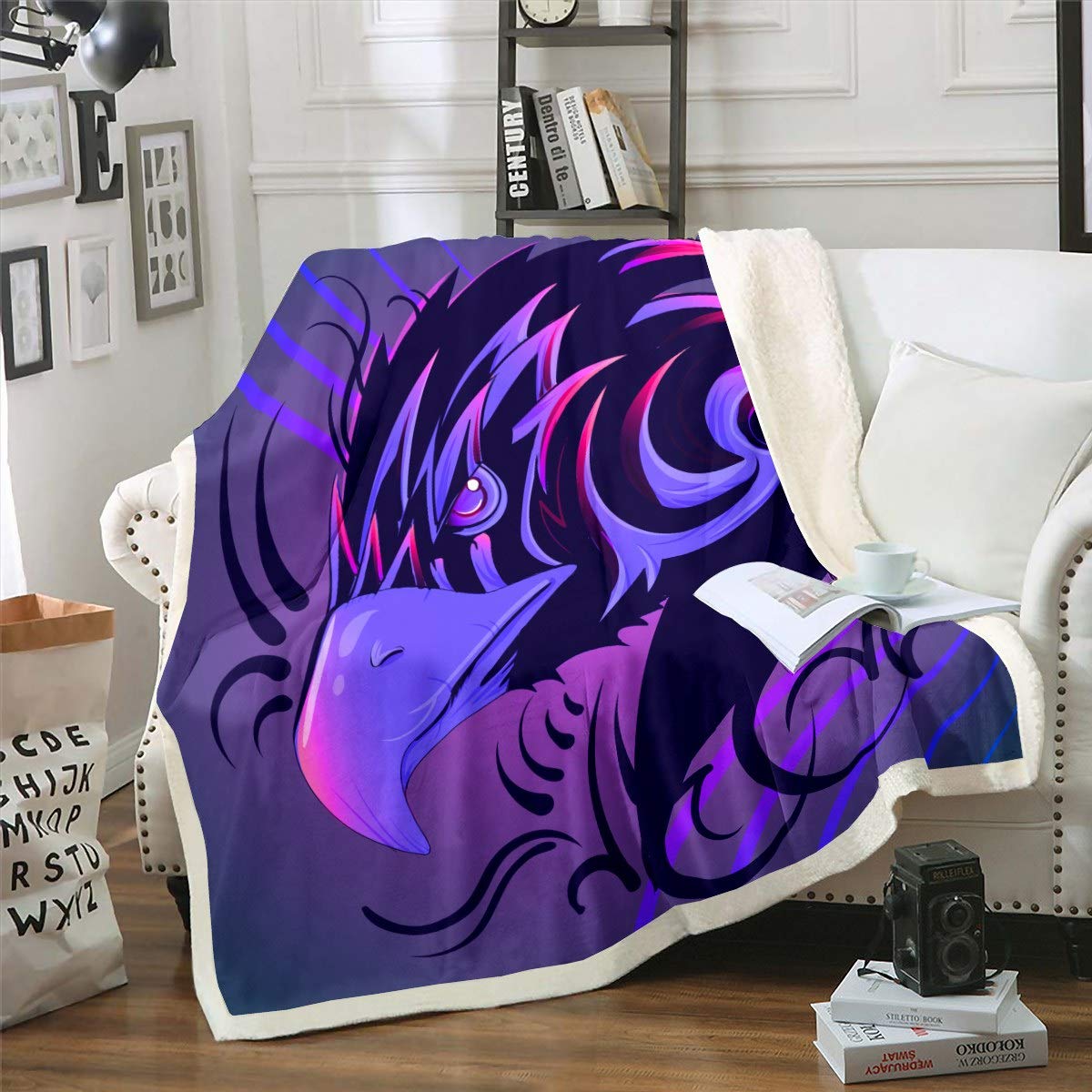 Feelyou Eagle Fleece Blanket - Queen Size 90