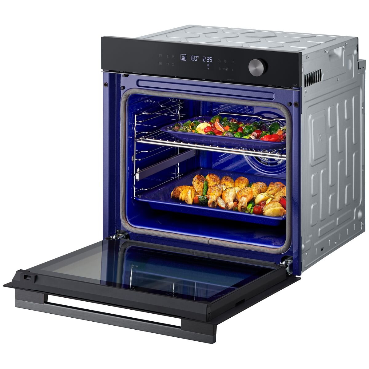 LG 60cm InstaView Series 5 Black Glass Oven - BO605G1GL5 | Built-in Electric Oven with InstaView Window for Modern Kitchens