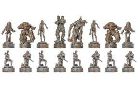 Fallout Themed Chess Set in Tin Box - Collectible Strategy Game for Adults & Teens - Perfect for Game Nights, Gifts, and Home Decor