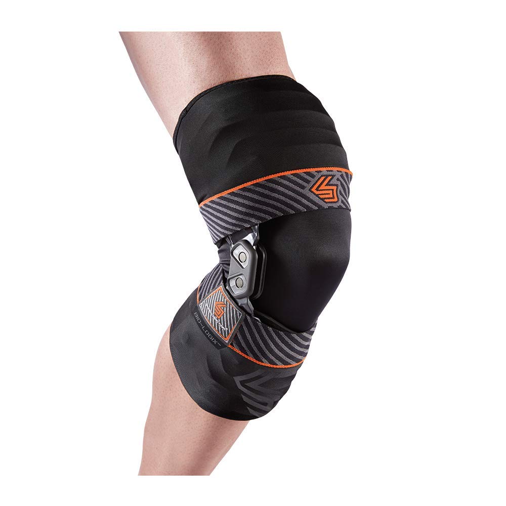 Shock Doctor Bionic Knee Brace with Compression Sleeve - Hinged Support for ACL, MCL, PCL, Meniscus Injuries & Pain Relief - Semi-Rigid Aluminum Brace for Men & Women (Left/Right) - Ideal for Sports, Running, Workout & Post-Surgery Recovery
