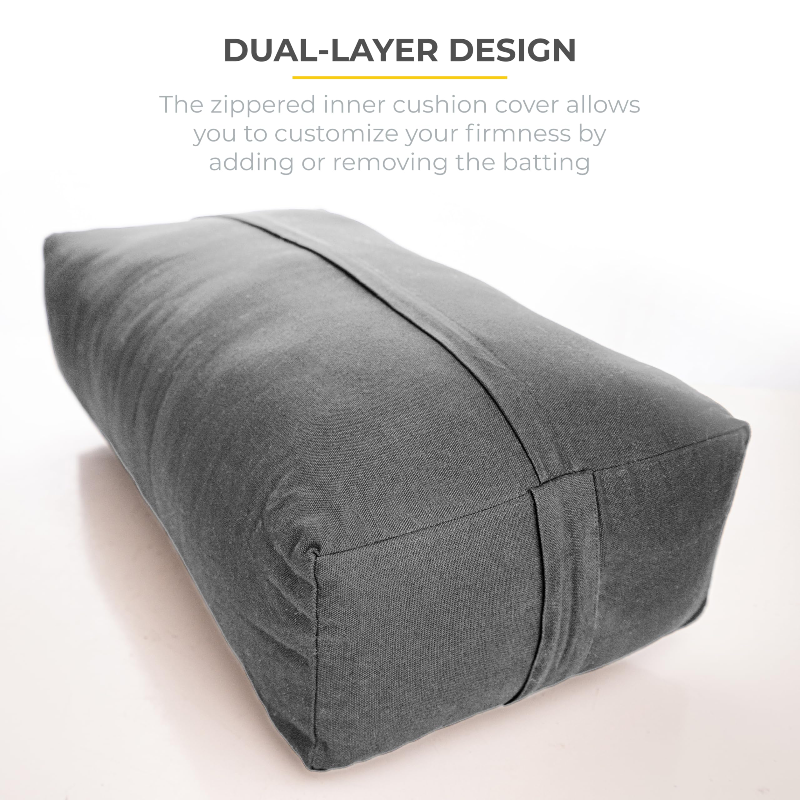 Sunshine Yoga Extra Firm Large Yoga Bolster - 24