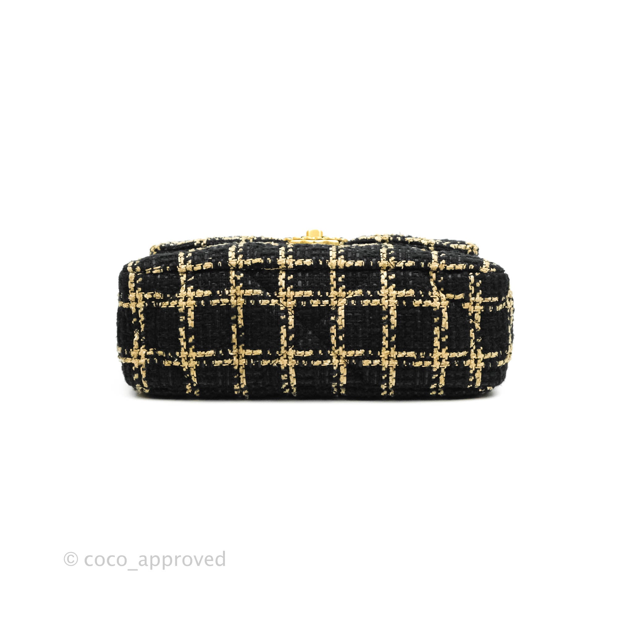 Chanel 19 Small Flap Bag - Black & Beige Tweed with Mixed Hardware | Luxury Designer Handbag for Women | Perfect for Work, Evening Events & Special Occasions