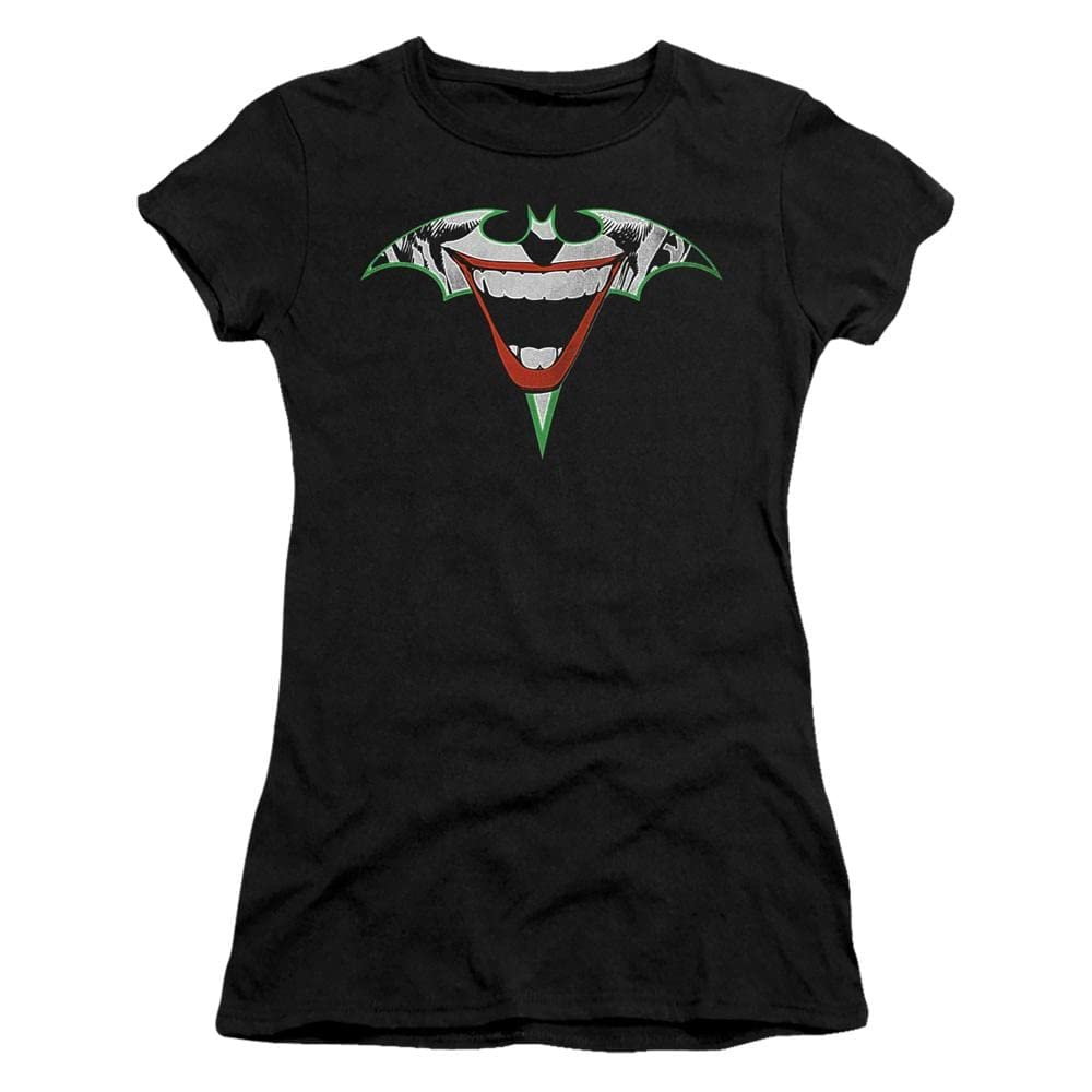Joker Bat Logo T-Shirt for Juniors - Sons of Gotham Inspired Design | Perfect for Cosplay, Halloween & Batman Fans