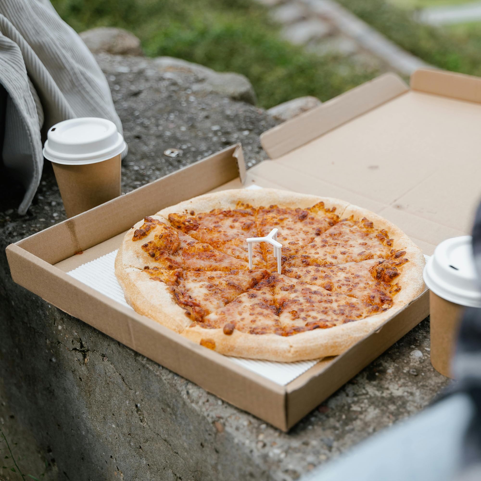 10x10x1.75 Inch Corrugated Cardboard Pizza Boxes (25 Pack) - Eco-Friendly Kraft Takeout Boxes for Hot & Fresh Pizza Delivery - Perfect for Restaurants, Food Trucks & Home Pizza Parties