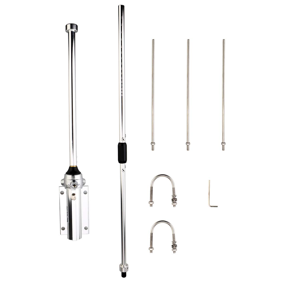High Gain UHF 390-470MHz Base Station Antenna with SL16 Connector - Retevis MA01 Aluminum Alloy Omnidirectional Antenna for Amateur Mobile Radio & Walkie Talkies - Perfect for Emergency Communication, Outdoor Adventures & Security Operations