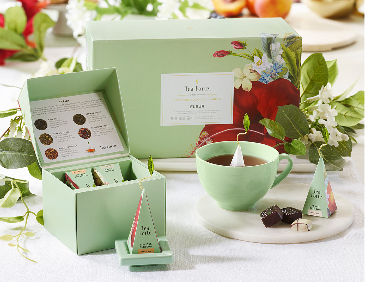 Premium Tea Gift Set with Floral Infusion - Elegant Present for Tea Lovers | Perfect for Holidays, Birthdays & Housewarming Gifts