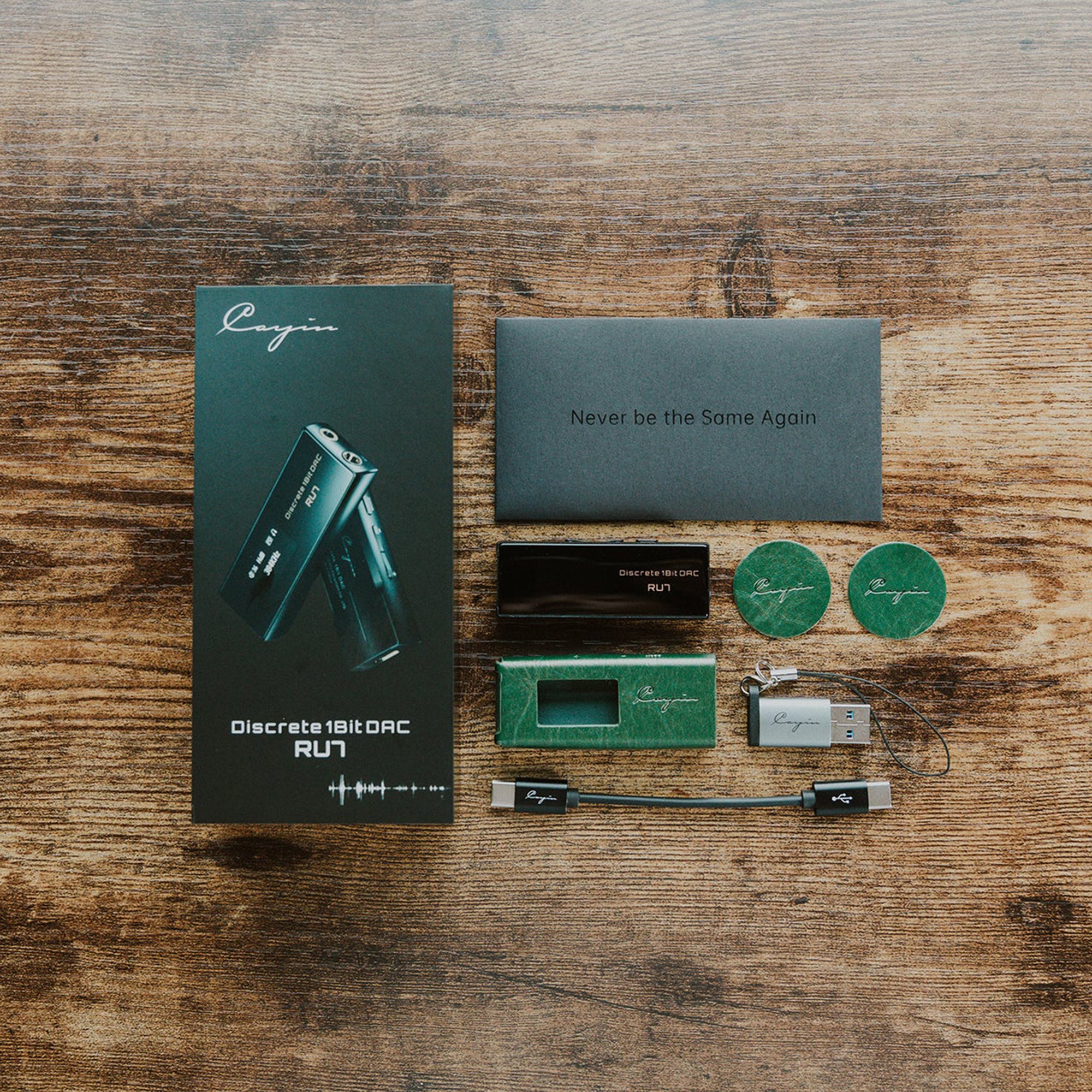 Cayin RU7 Portable 1-Bit USB DAC Headphone Amplifier with Hi-Res Audio - Perfect for Audiophiles, Travel & Home Listening
