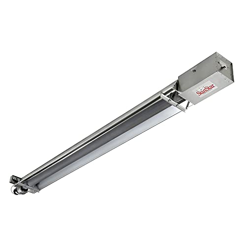 SunStar 150,000 BTU Infrared Propane Heater with Vacuum Straight Tube - Powerful Outdoor Patio Heater for Camping, Backyard, Garage & Workspaces