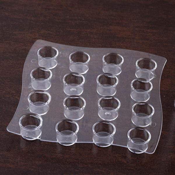 16-Piece 1 oz Jello Shot Test Tubes with Tray - Disposable Plastic Party Tableware for Cocktails, Desserts & Party Favors - Perfect for Birthday, Wedding & Halloween Celebrations