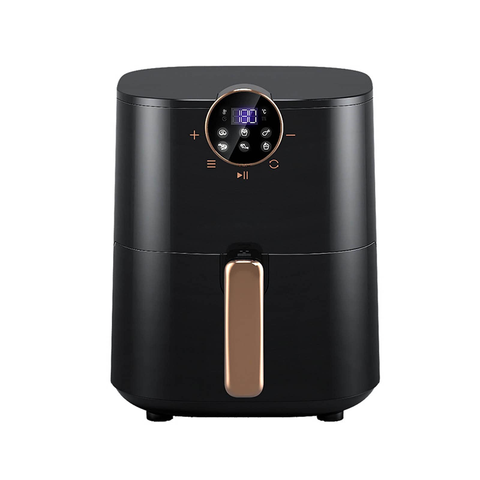 4.5 Quart Large Capacity Air Fryer with Temperature Control & Timer - Oil-Free Cooking for Frying, Roasting, Grilling & Baking - Nonstick & Easy to Clean - Perfect for Healthy Meals, Snacks & Family Dinners