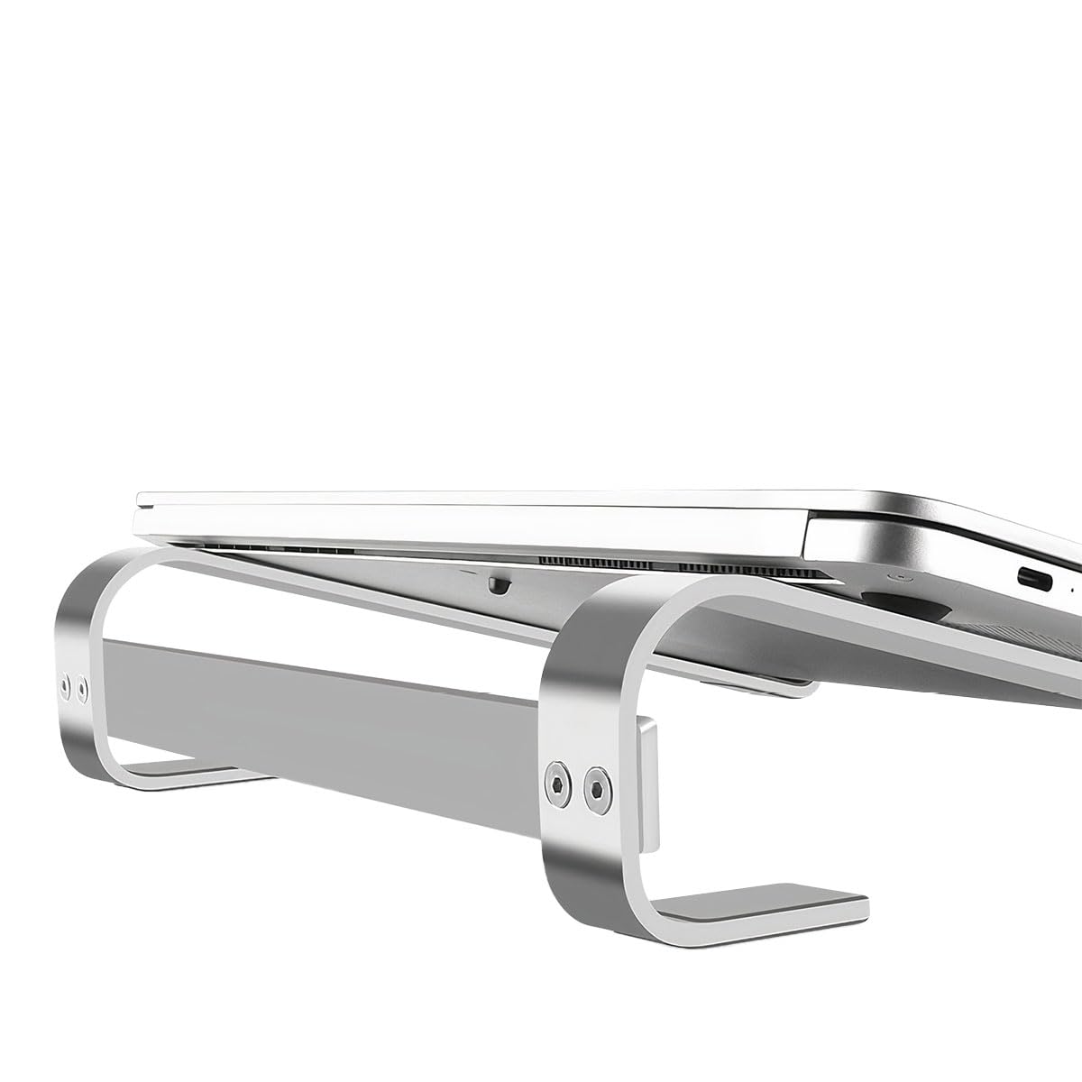 Universal Laptop Stand for 10-18 Inch Notebooks - Ventilated Aluminum Computer Holder Compatible with MacBook, ASUS, Acer & More - Perfect for Home Office, Gaming & Workstation Setup