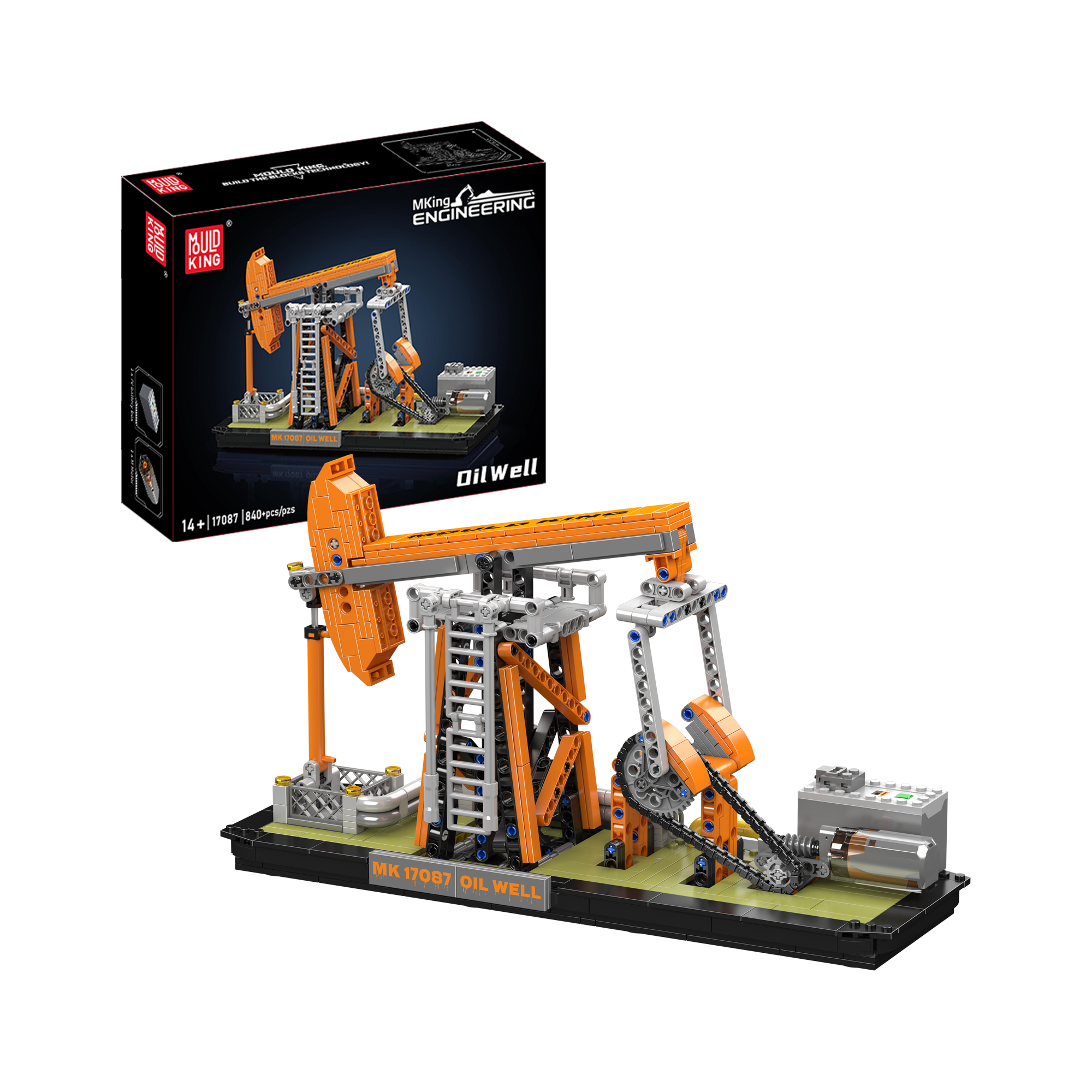Mould King 17087 Oil Well Building Blocks Set - 840 PCS STEM Construction Toy for Kids & Adults | Perfect for Educational Play, DIY Projects & Collector Display