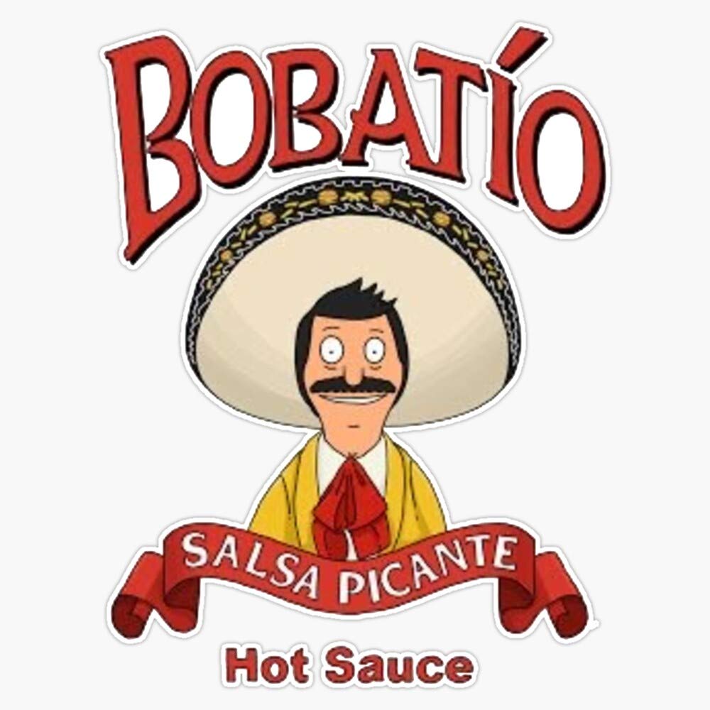 Bobs Burgers Hot Sauce Vinyl Sticker - Waterproof 5 Inch Bumper Decal for Cars, Laptops & Coolers - Perfect for Fans & Spicy Food Lovers