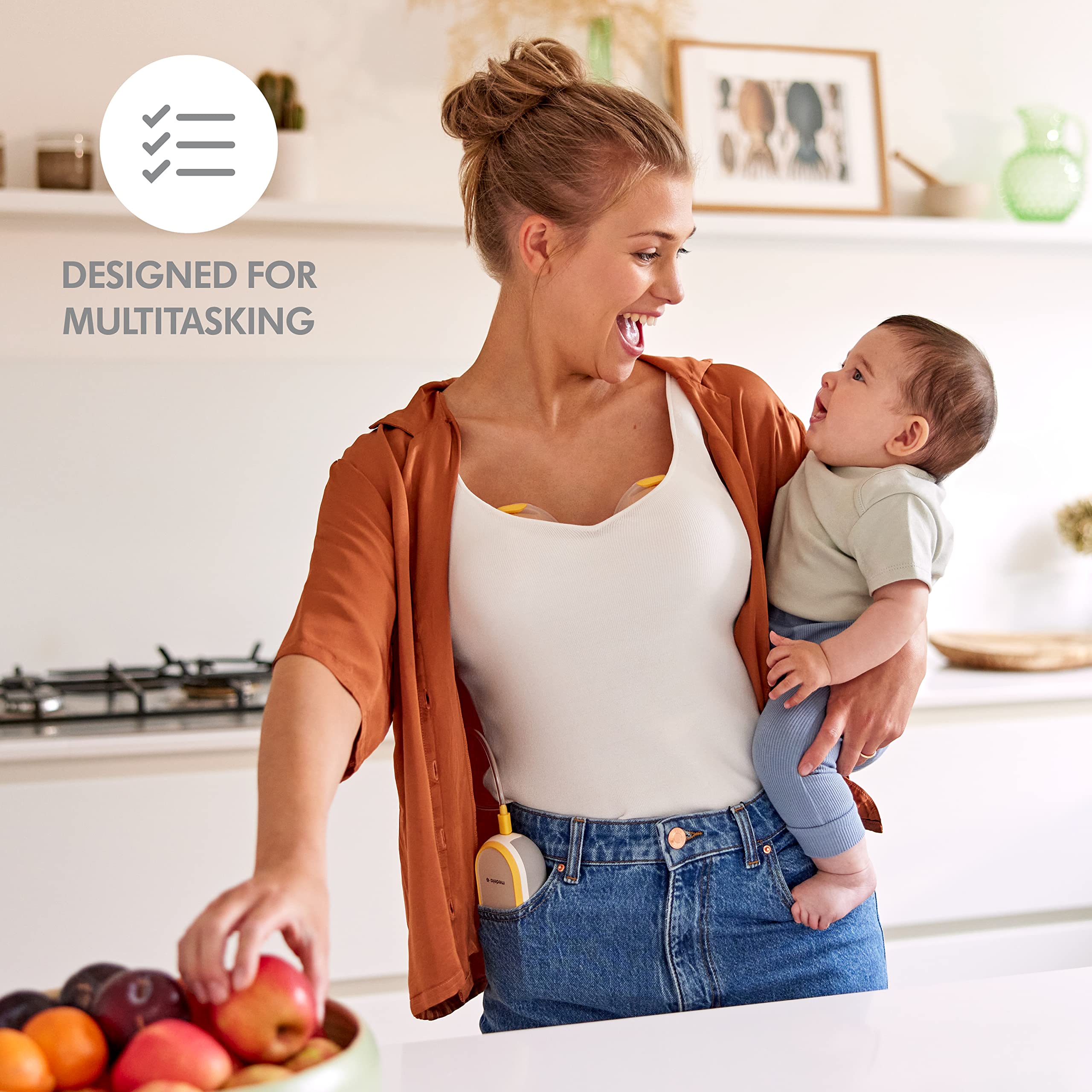 Medela Freestyle Hands-Free Double Electric Breast Pump with Wearable Cups - Wireless App Control, Portable & Discreet Breastfeeding Pump for Working Moms - Perfect for Office, Travel & On-the-Go Nursing