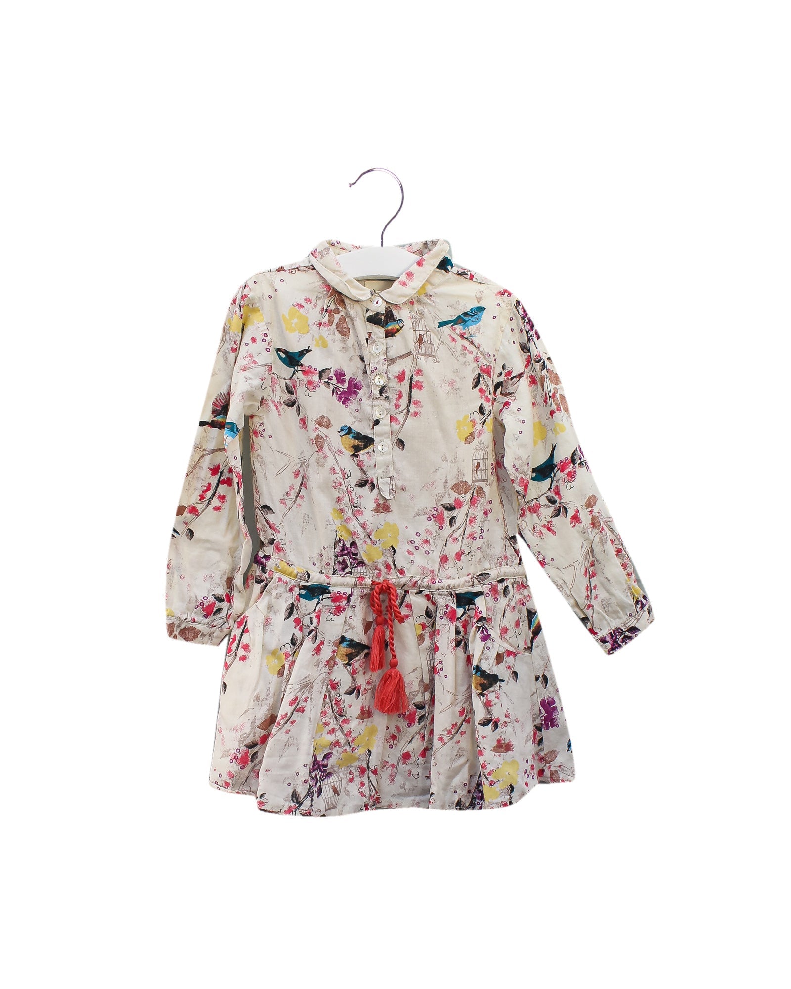 Arsène et les Pipelettes Long Sleeve Dress for Girls 3T - Cute French-Inspired Toddler Dress for Playdates & Special Occasions