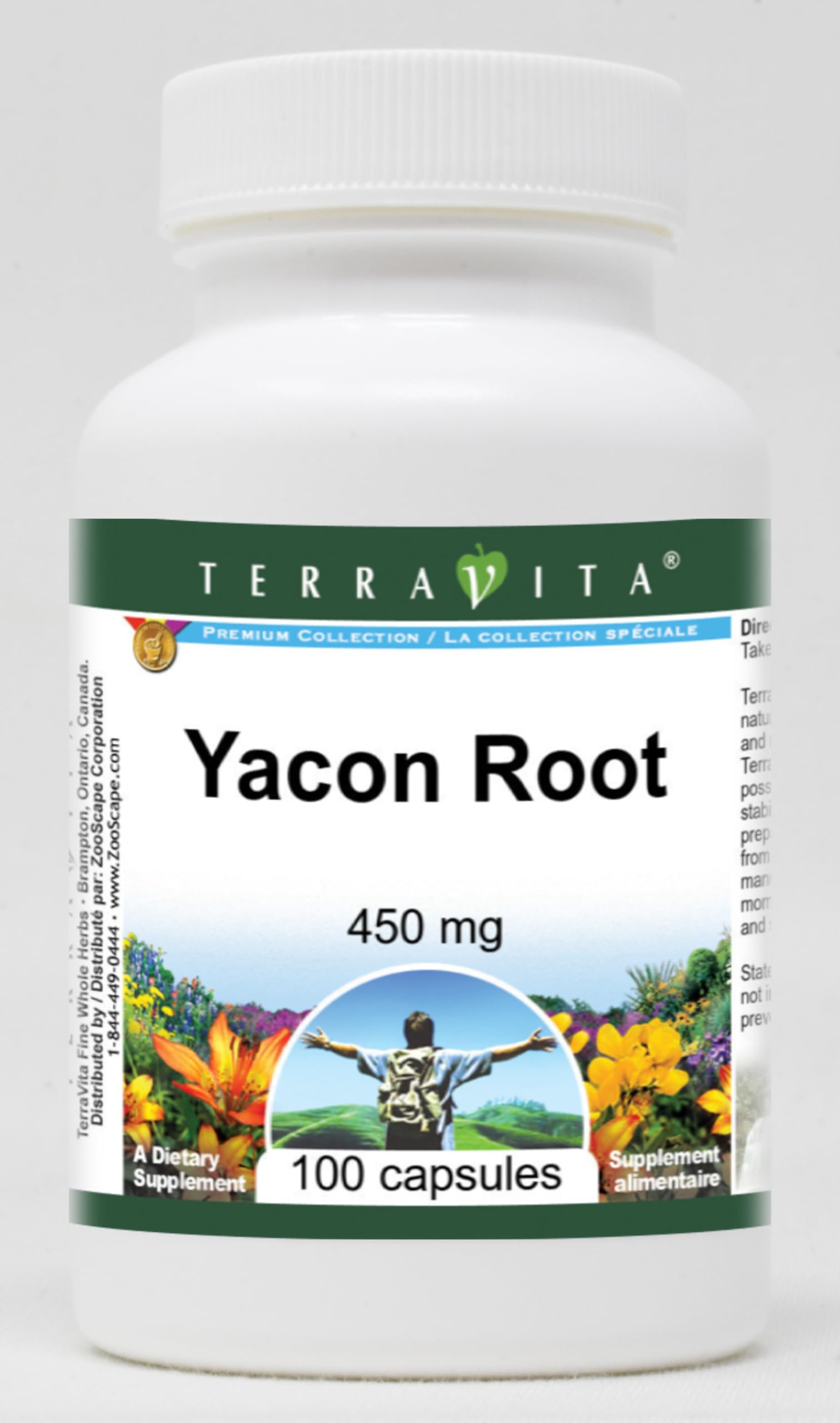 Organic Yacon Root Extract 450mg - 100 Capsules (2 Pack) | Natural Prebiotic for Gut Health | Supports Digestion & Weight Management | Vegan, Non-GMO Dietary Supplement