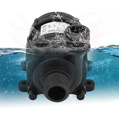 TOPINCN - 24V DC Gear Water Pump, 800L/H High Flow Brushless Mini Water Pump, Ultra Quiet for Aquarium Fountains, Fish Tanks, Hydroponics & Outdoor Water Features