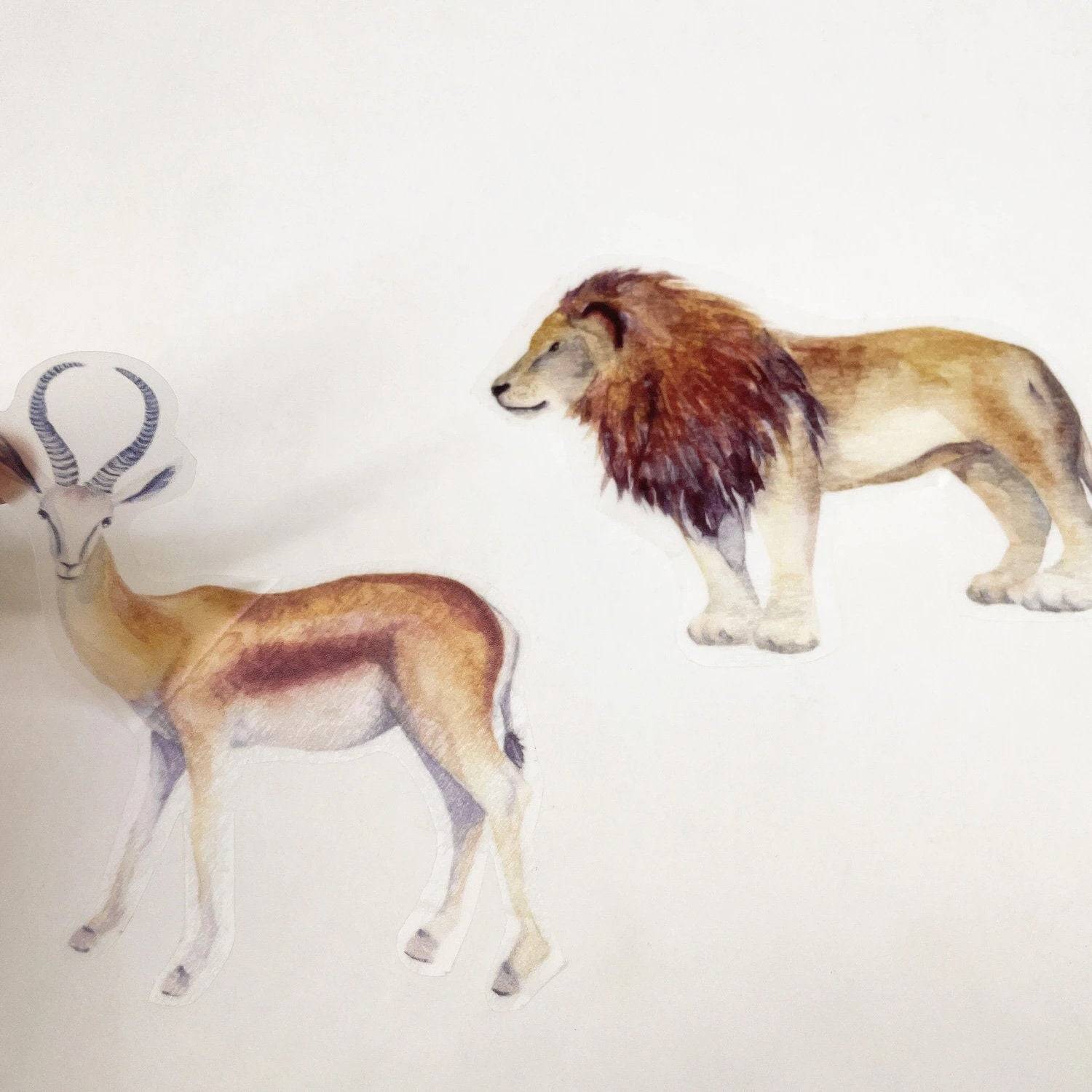 Animal Wall Stickers for Kids Room - Nursery Decorations & Baby Room Decals - Perfect for Nursery, Playroom, and Bedroom Wall Decor