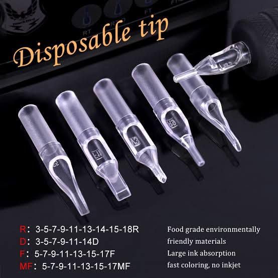 Shield Plus Tattoo Needle Tips - Professional 3RT & 5RT Mix Set (50 Pcs) - Ideal for Tattoo Artists & Permanent Makeup - Perfect for Lining, Shading & Coloring Tattoos