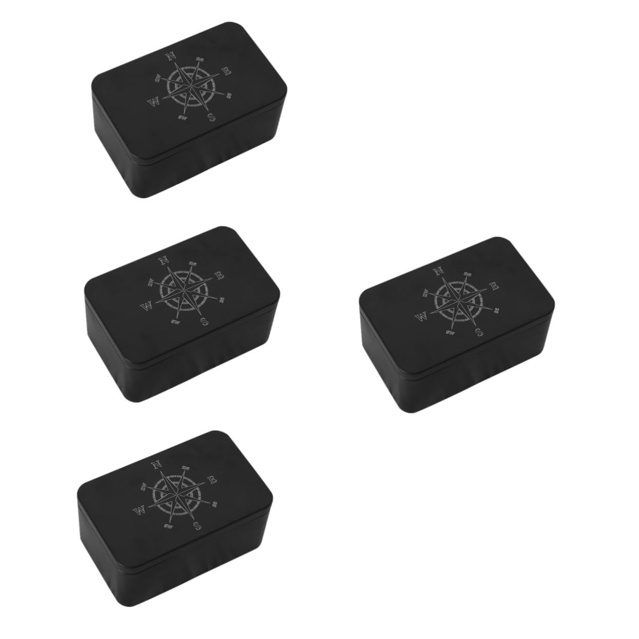 PRETYZOOM 4-Piece Tarot Card Storage Box Set - Protective Iron Case for Tarot Decks, Oracle Cards & Divination Tools | Perfect for Witches, Psychics & Spiritual Practitioners (Ideal for Home Altars, Travel & Ritual Use)