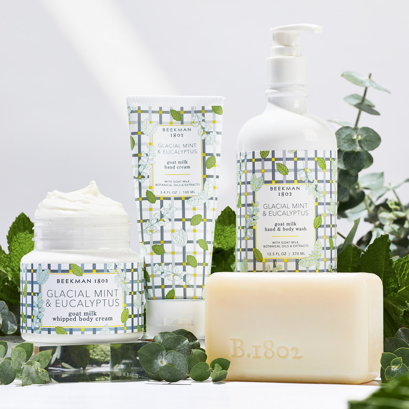 Glacial Mint & Eucalyptus Moisturizing Hand Cream for Dry Skin - Soothing & Hydrating Hand Treatment for Winter Care, Office Use & Travel Essentials