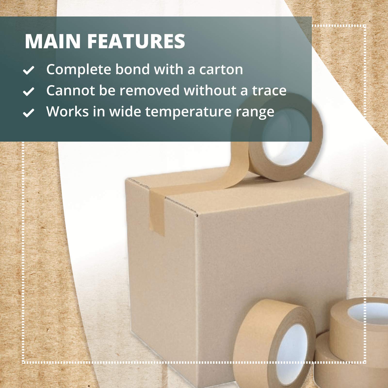 IDL Packaging Dispenser with 2 Rolls of Reinforced Water-Activated Kraft Gummed Tape - Water Reservoir & Moistener Brush Included - Ideal for Shipping Boxes, Moving Supplies & Warehouse Packaging