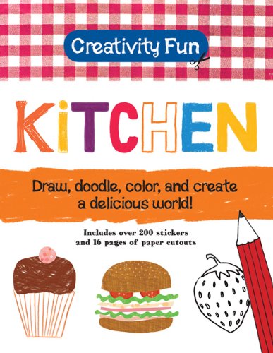 Creative Fun Kitchen Set - Draw, Doodle & Color to Create Delicious Food Art | Perfect for Kids' Cooking-Themed Play & Educational Activities