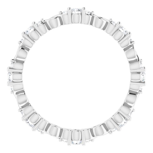 0.32 Carat Round Diamond Eternity Band Stackable Ring - Perfect for Wedding Bands, Anniversary Gifts & Everyday Elegance