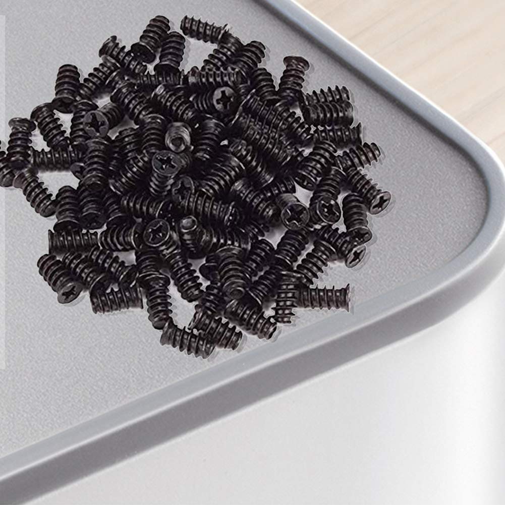 50 Pack Black Computer Case Fan Screws - Durable PC Cooling Fan Mounting Screws for Desktop, Gaming PC, and Server Builds - Perfect for DIY Computer Assembly and Upgrades
