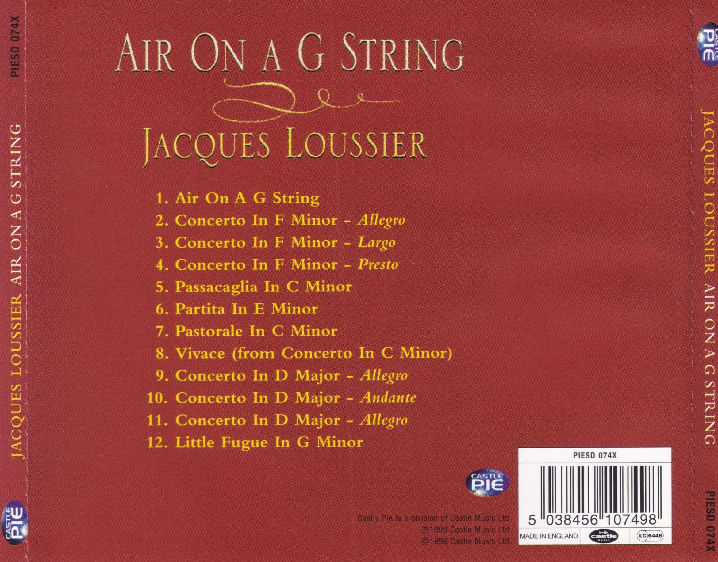 Air on a G String - Premium Classical Music Sheet for Violin & Cello - Perfect for Performances, Recitals & Wedding Ceremonies