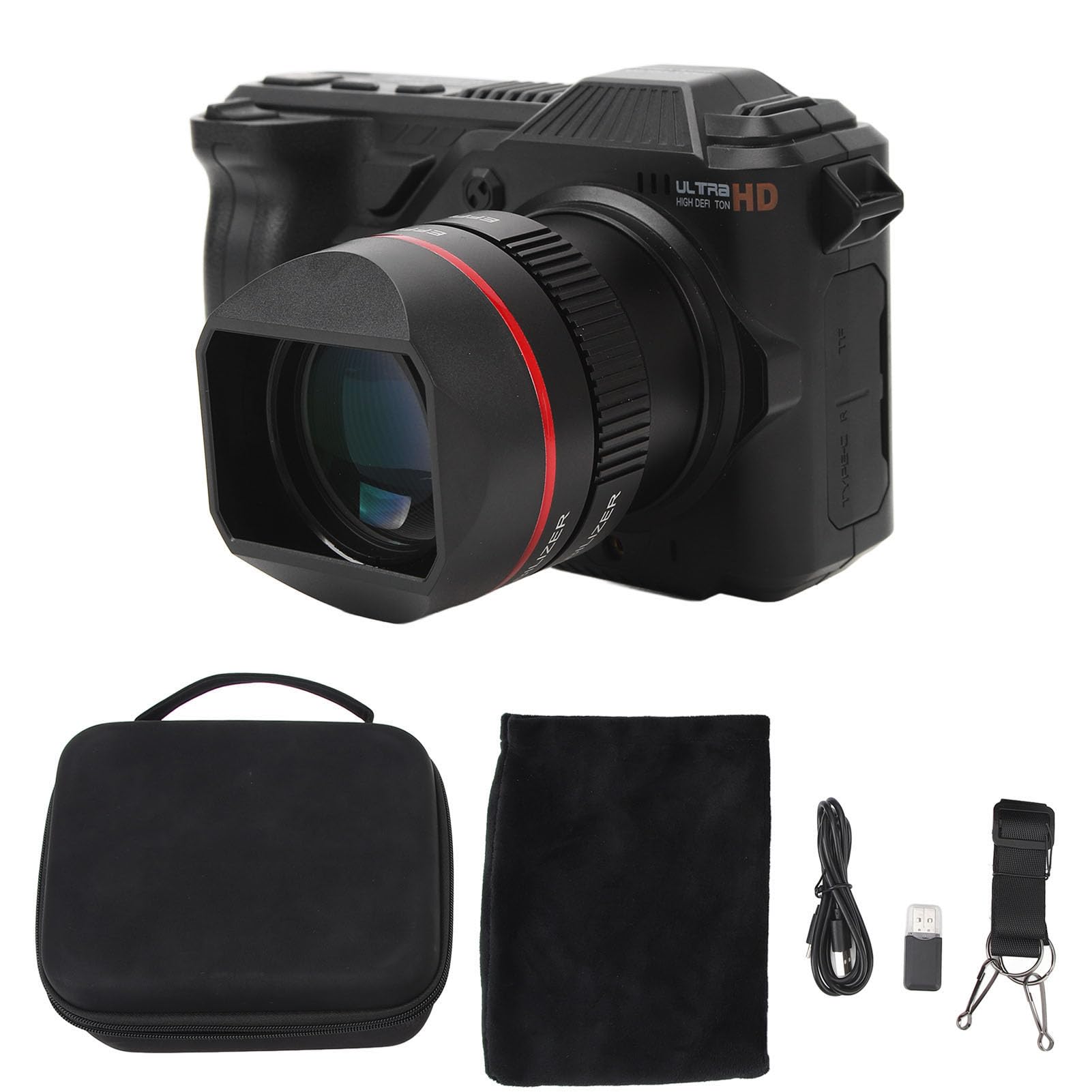 5K Digital Camera, 50MP WiFi Vlogging Camera with 50X Digital Zoom, Night Vision Autofocus Anti-Shake Compact Camera with 4