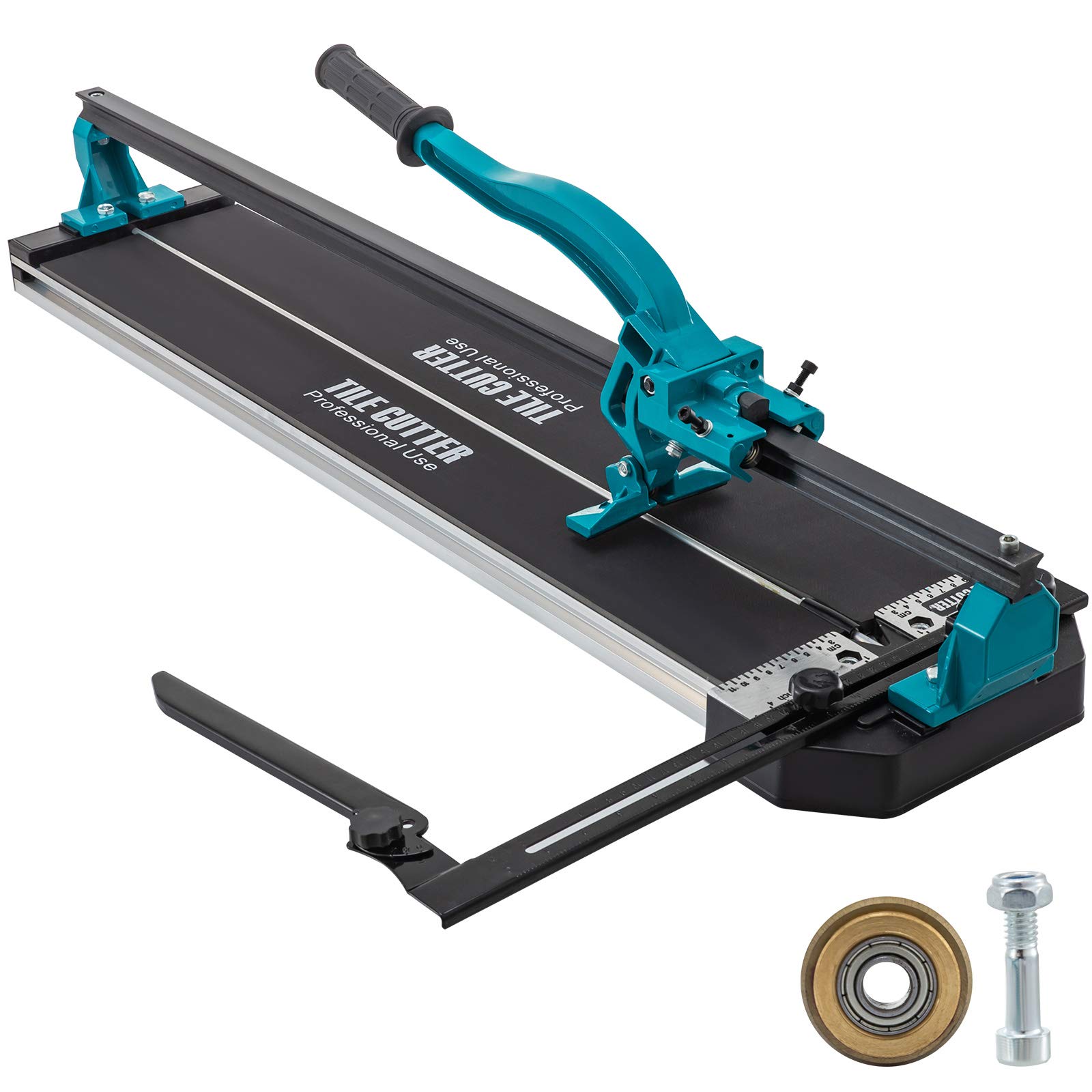 Mophorn 31 Inch Manual Tile Cutter with Laser Positioning - Alloy Wheel, Ergonomic Handle & Accurate Rulers for Large Tiles (0.24