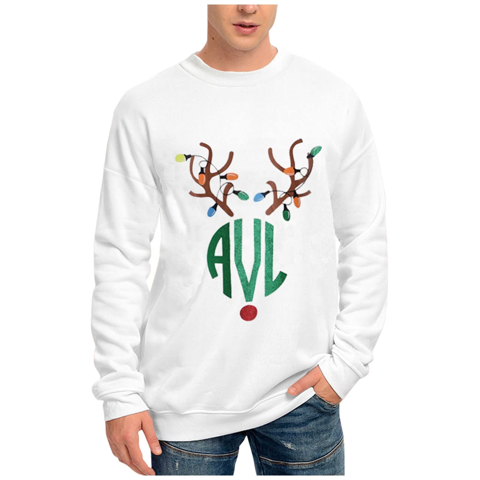 Men's Graphic Christmas Turtleneck Sweater - Slim Fit Biker Shirt & Golf Pullover Sweatshirt | Perfect for Holiday Parties, Motorcycle Rides & Casual Wear