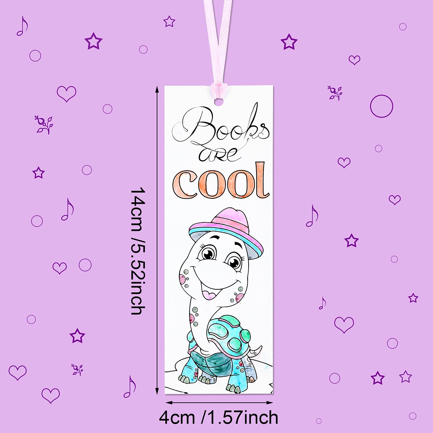 DIY Coloring Bookmarks Kit - 180 Double-Sided Patterned Bookmarks for Kids & Adults | Creative Art Activity, Reading Accessories, Classroom Craft, Party Favors, Relaxation Gift Idea