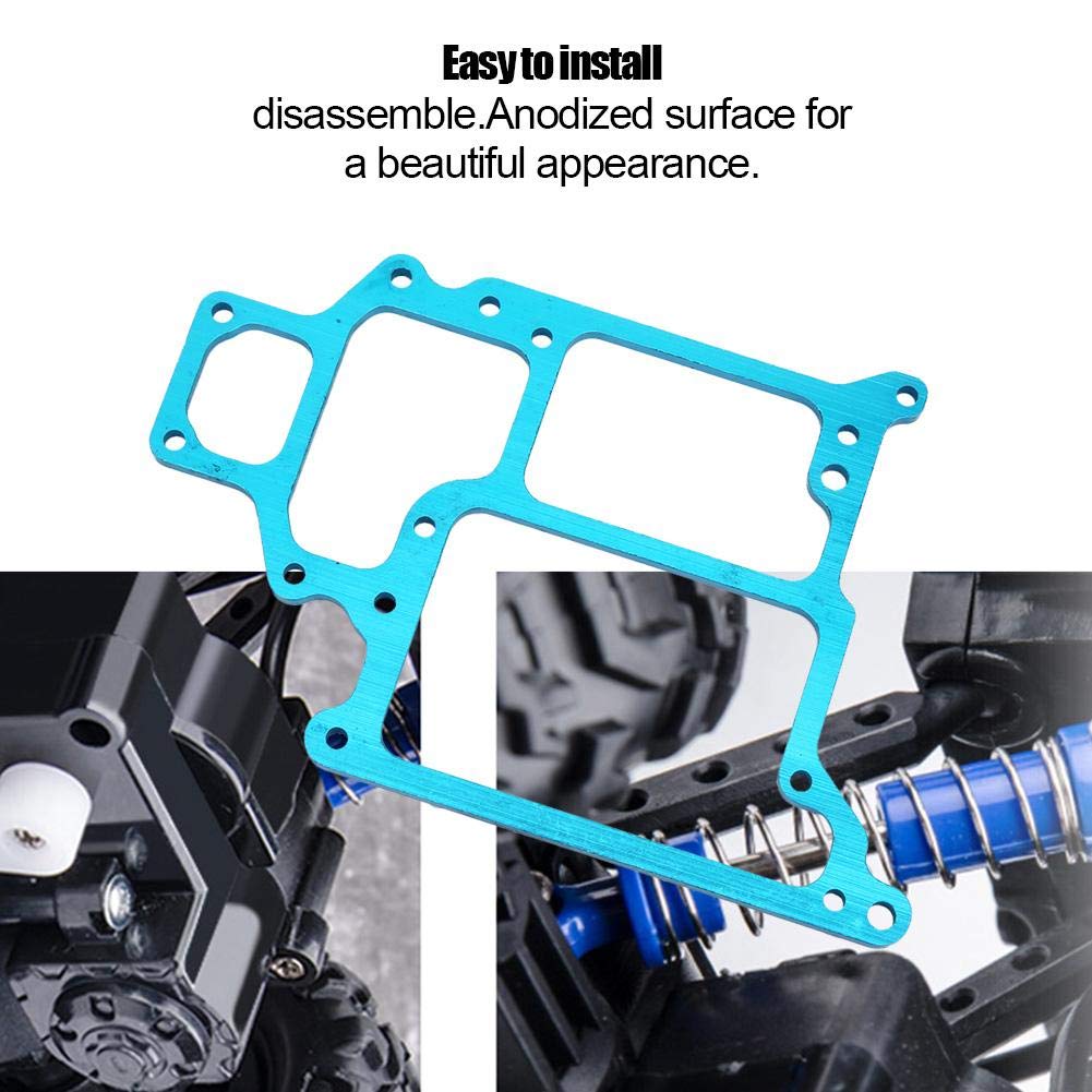 Tbest Aluminum Alloy RC Radio Tray for 1/10 Scale Model Racing Cars - Compatible with 94188 & 94108 - Upgraded Accessory & Replacement Part (Blue) | Perfect for RC Car Enthusiasts & Competitive Racing