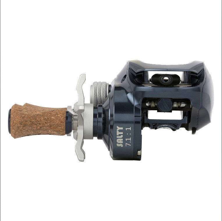 Bates Salty 150 Baitcasting Fishing Reel - Smooth Drag System, Saltwater Ready - Perfect for Bass Fishing, Saltwater Surf Casting & Offshore Angling