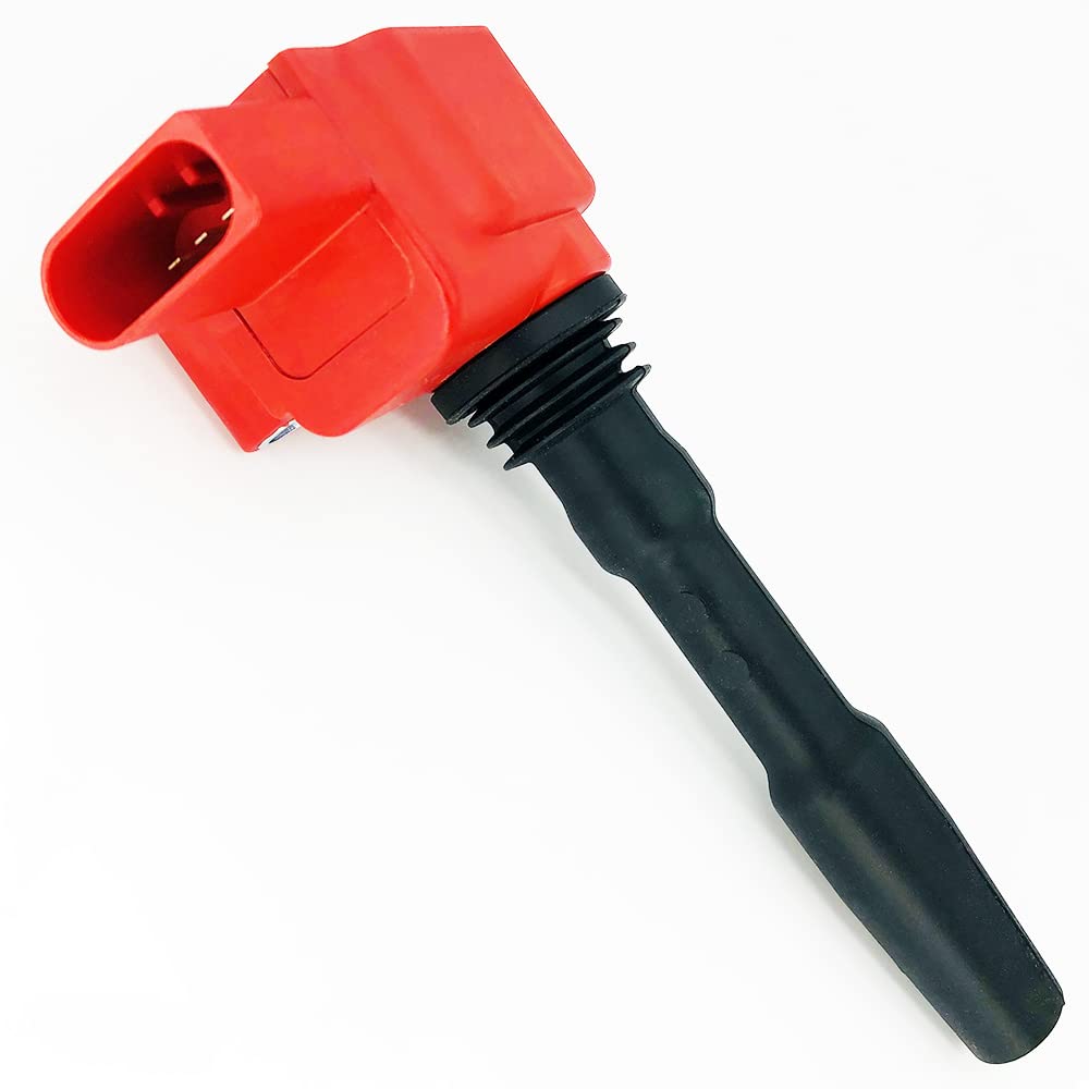 4 Pcs DMCOIL Red High Performance Ignition Coil Packs Compatible With PORSCHE 718 BOXSTER CAYMAN (982) AUDI VW SKODA SEAT 1.8T 2.0T 2.5T EA888 Engine 2013-2023 - Replaces OEM 9A260210401 - Perfect for Performance Upgrades & Engine Tuning