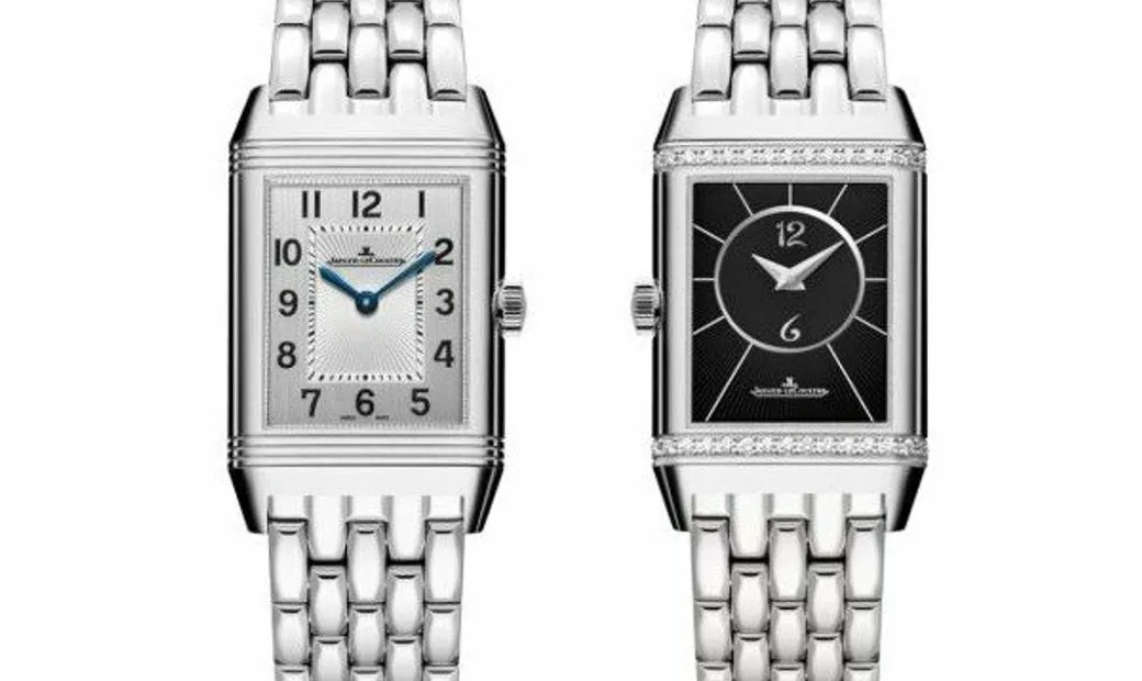 Jaeger-LeCoultre Reverso Classic Duetto Stainless Steel & Diamond Ladies Watch - Luxury Swiss Timepiece for Women, Perfect for Gala Events & Business Meetings