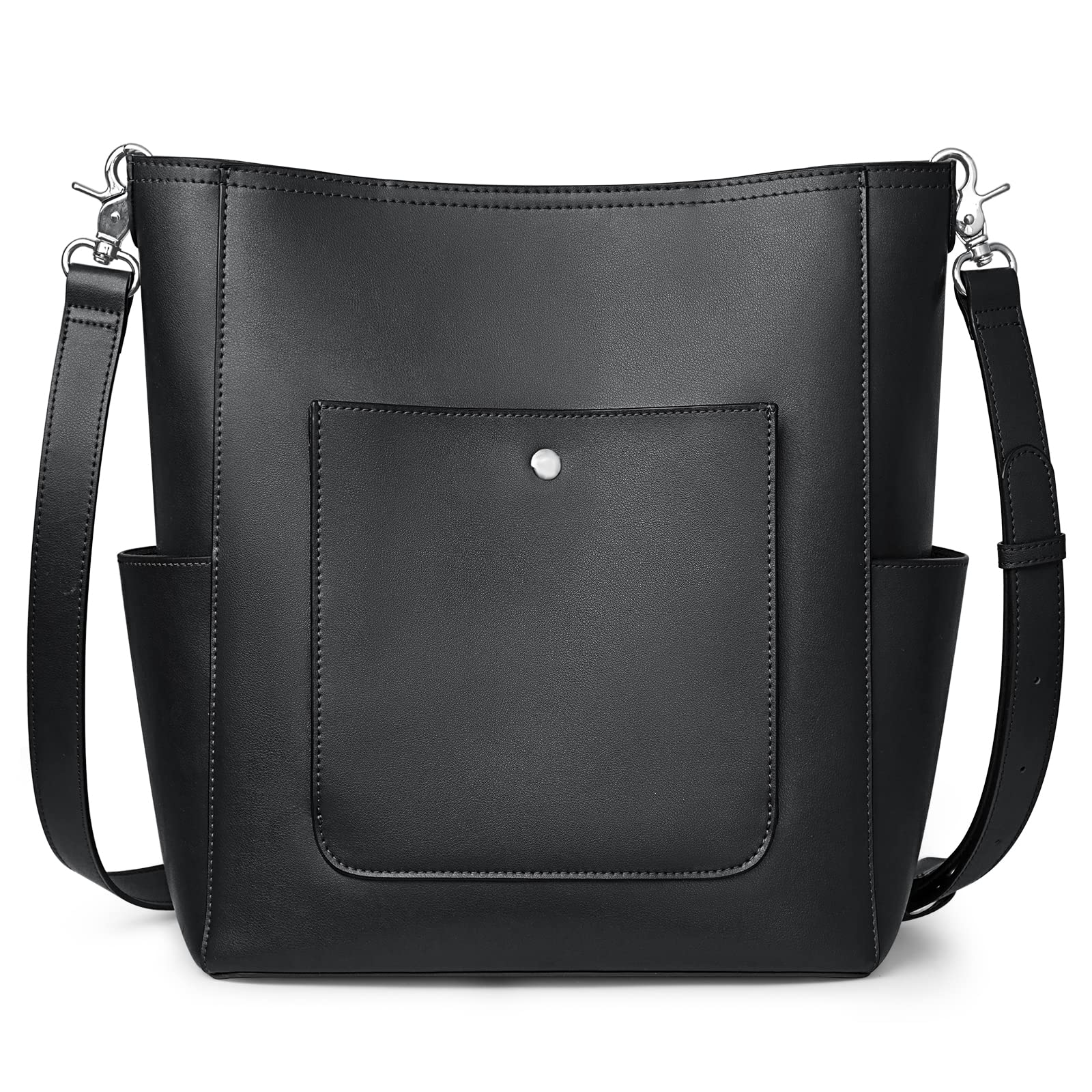 Genuine Leather Handbags for Women - Tote, Bucket & Crossbody Bags with Inner Pouch | Stylish Hobo Purse for Work, Travel & Everyday Use | S-ZONE Premium Leather Accessories