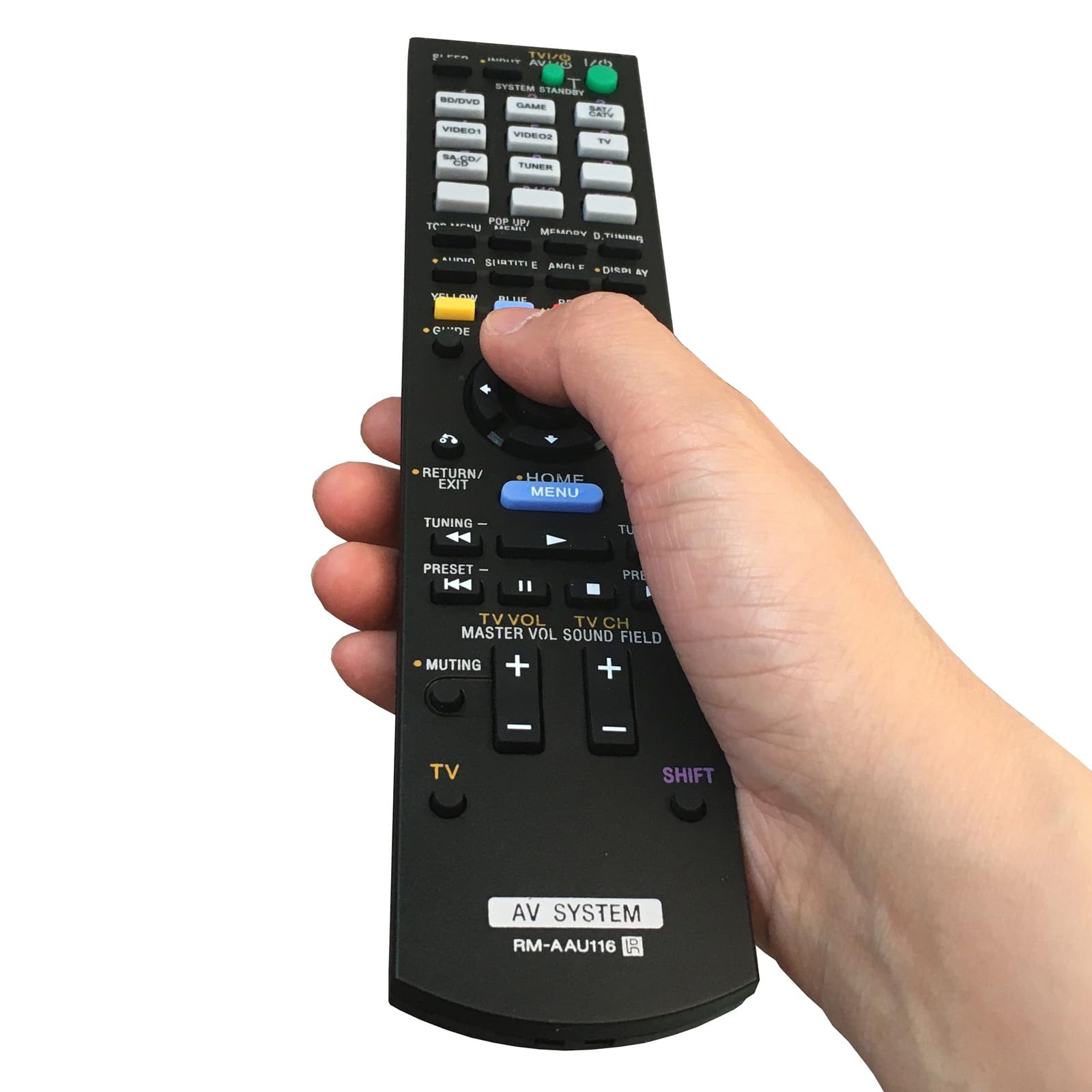 Original Sony RM-AAU116 Replacement Remote Control for STR-DH740/STR-DH830 AV Receiver - Perfect for Home Theater & Entertainment System Setup