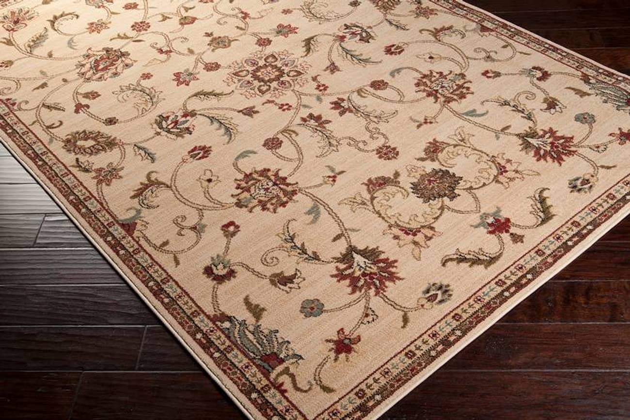 Mark&Day 5x7 George Traditional Khaki Area Rug - Soft Brown White Beige Carpet for Living Room, Bedroom, Kitchen - Perfect for Home Decor & Cozy Spaces (5'3