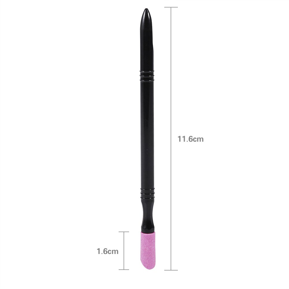 Washable Nail Stick Pen & Cuticle Pusher - Professional Quartz Nail Tool for Salon & Home Use - Perfect for Manicures, Pedicures & DIY Nail Care
