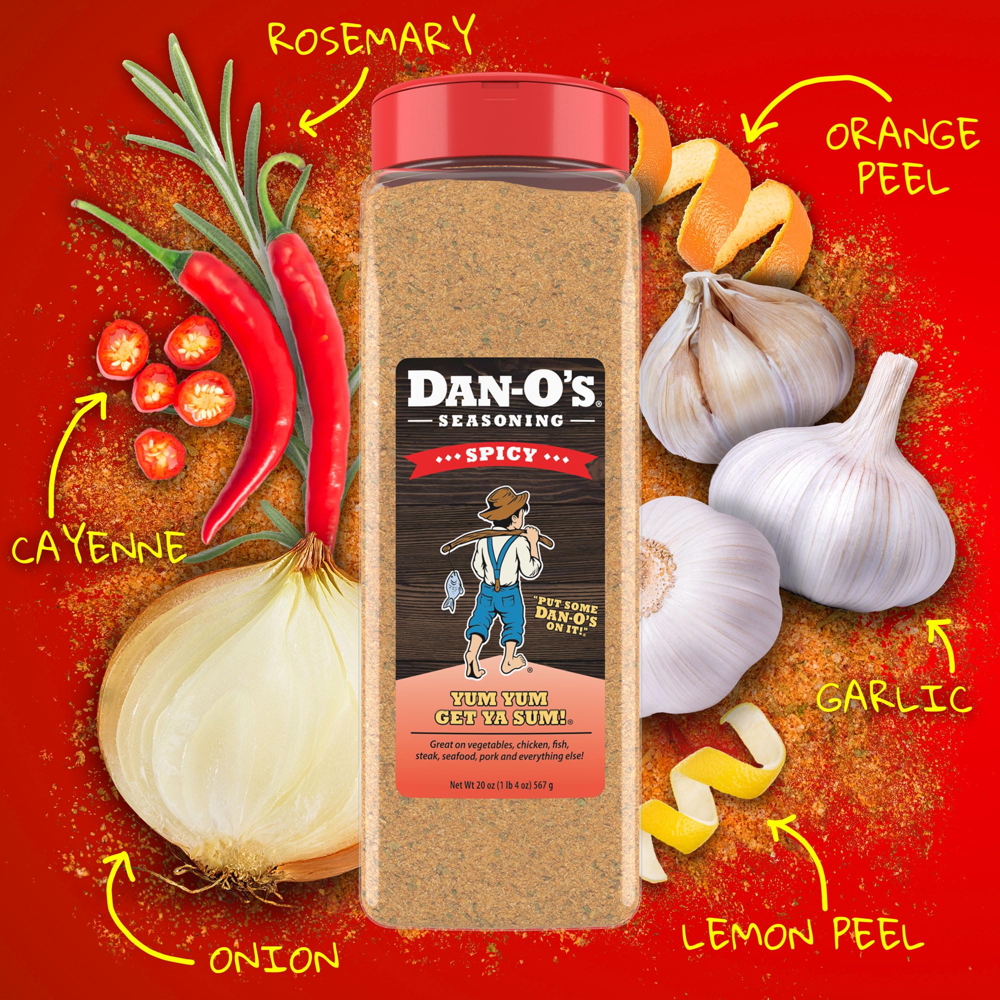 Dan-O's Seasoning 2-Pack Bundle (20 oz) – Spicy & Chipotle Flavors | All-Purpose Seasoning for Grilling, BBQ, and Everyday Cooking | Great for Meat, Seafood, and Vegetables