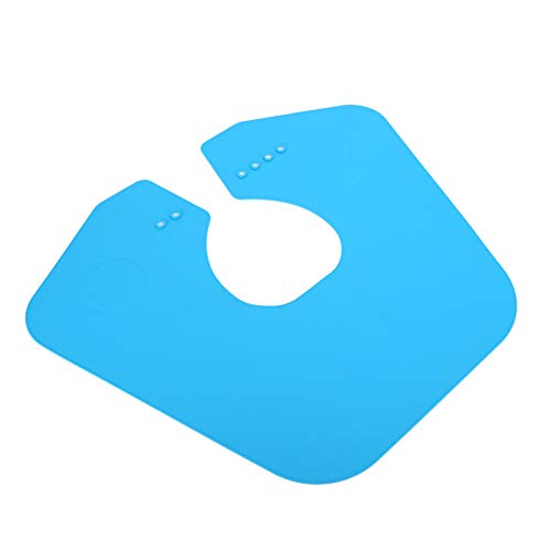 Tgoon Lightweight Adjustable Silicone Hair Cutting Cape for Kids & Adults - Comfortable Styling Collar for Salon & Home Haircuts (Blue) - Perfect for Barbers, Stylists & DIY Hair Trimming