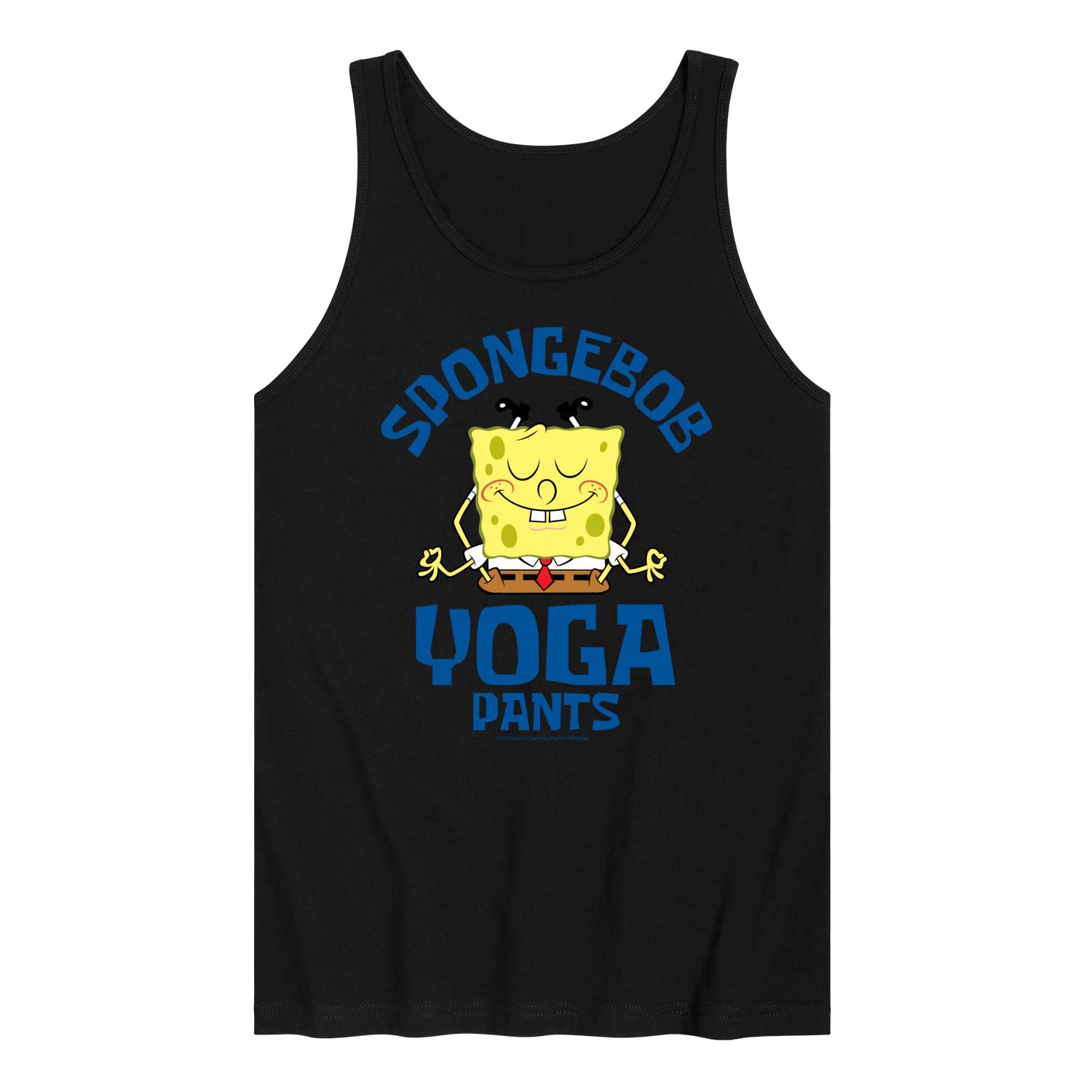 SpongeBob SquarePants Men's Jersey Tank Top & Yoga Pants Set - Soft Cotton Blend Workout Clothes for Gym, Running, and Lounge Wear - Cartoon Character Apparel Collection