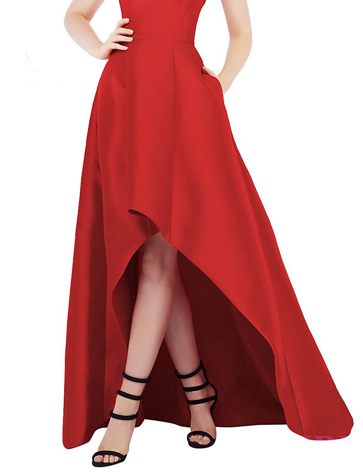 Sexy Strapless A-Line Prom Dress Asymmetrical Evening Gown for Women - Formal Party Dress for Homecoming, Prom Night & Special Occasions